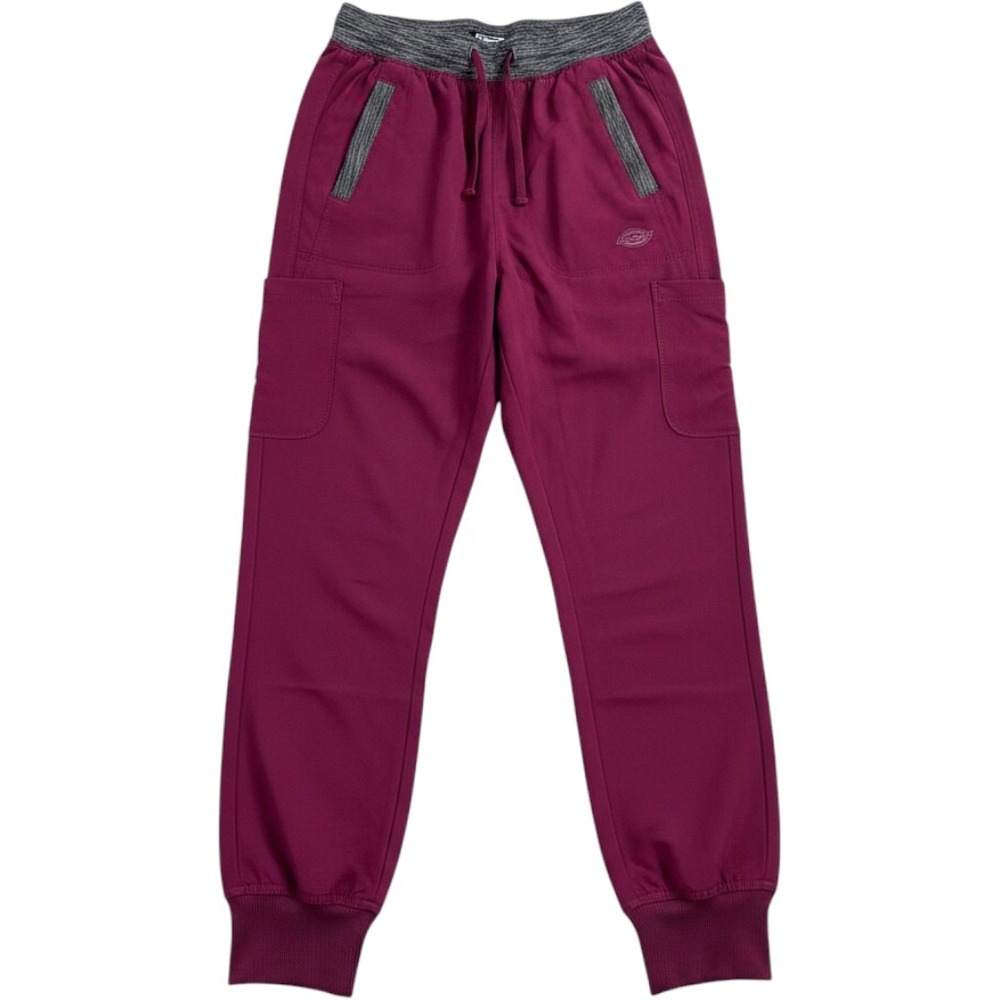 Dickies Medical Dynamix Jogger Scrub Pants Wine Burgundy XXS nurse medical